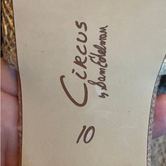 Circus NY Sunflower Embellished Raffia Slide Sandals - Picture 7 of 10